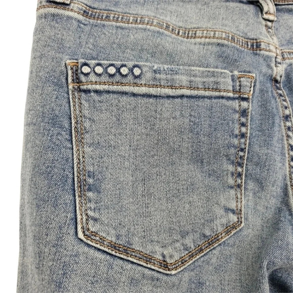 BLANKNYC Ankle Skinny Jeans The Bond Mid Rise Medium Wash Distressed Denim - Picture 6 of 9